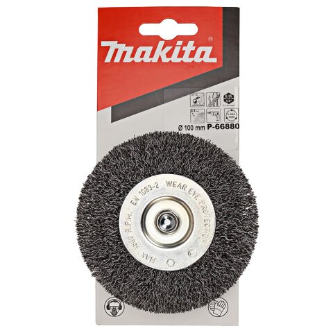 Makita P-66880 Rundbürste 100mm Stahl EN