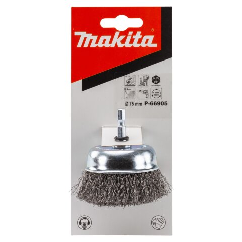 Makita P-66905 Topfbürste 75mm Stahl EN