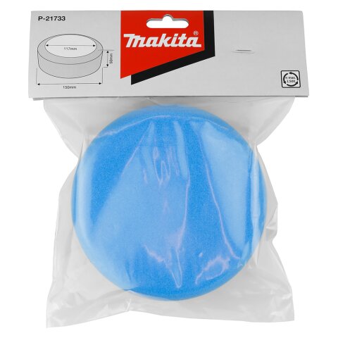 Makita P-21733 Polierpad Blau 150x50mm EN