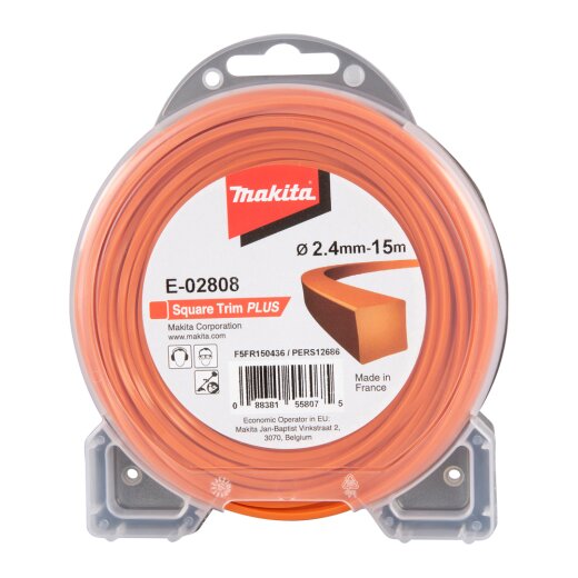 Makita E-02808 Mähfaden 4kant 2,4mmx15m EN