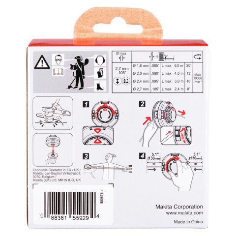 Makita 191D91-7 2-Fadenkopf Tap&Go 2,0mm EN
