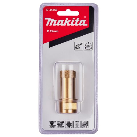 Makita D-44460 Diamant-Hohlbohrkrone 22mm M14