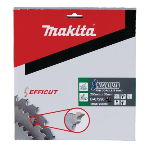 Makita B-67290 EFFICUT Sägeb.260x30x80Z