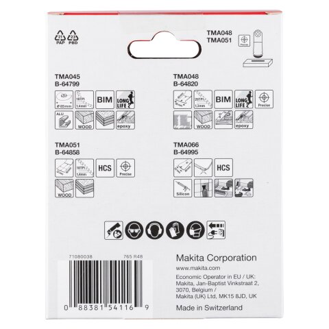 Makita B-67505 Fussbodenset 2 4Stk