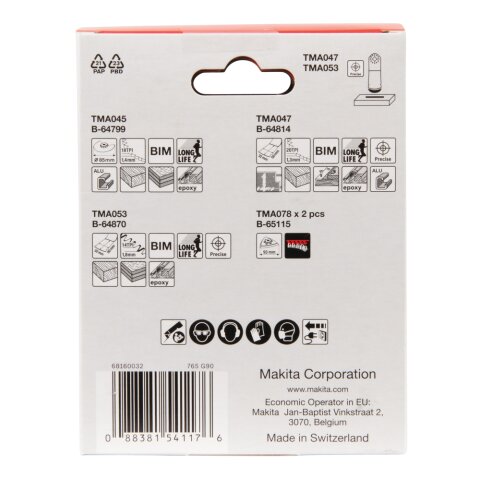 Makita B-67511 Schreinerset 5Stk