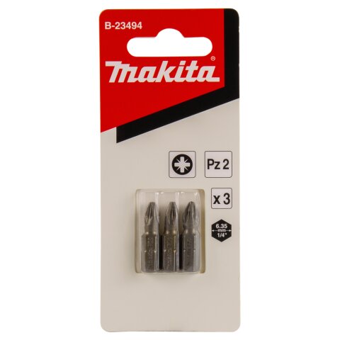 Makita B-23494 PZ Bit 2x25 3Stk EN