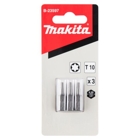 Makita B-23597 Bit T10x25mm 3Stk. EN