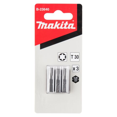 Makita B-23640 Bit T30x25mm 3Stk. EN