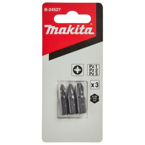 Makita B-24527 PZ Bit-Set 25mm 3tlg. EN