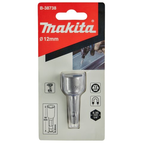 Makita B-38738 Steckschlüssel 1/4" SW12