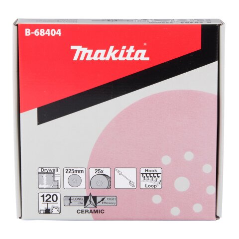Makita B-68404 Schleifpapier Klett 225mm K120
