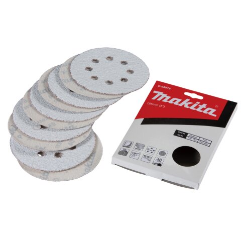 Makita D-65816 Schleifpapier Klett 125mm K40 (10)