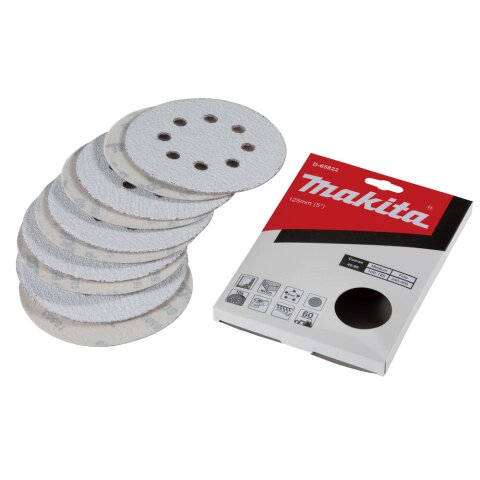 Makita D-65822 Schleifpapier Klett 125mm K60 (10)