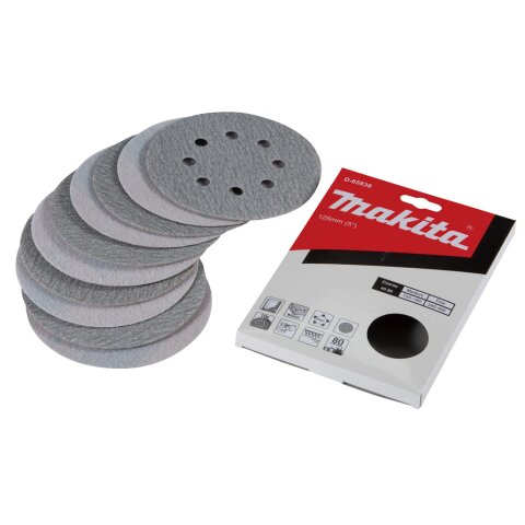 Makita D-65838 Schleifpapier Klett 125mm K80 (10)