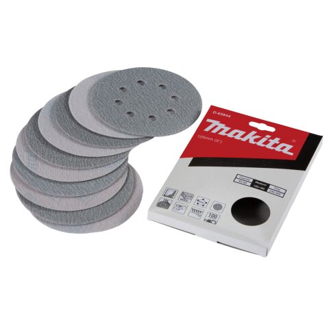 Makita D-65844 Schleifpapier Klett 125mm K100(10)
