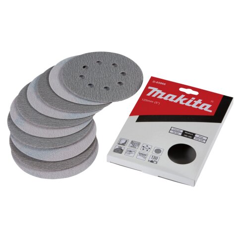 Makita D-65866 Schleifpapier Klett 125mm K150(10)