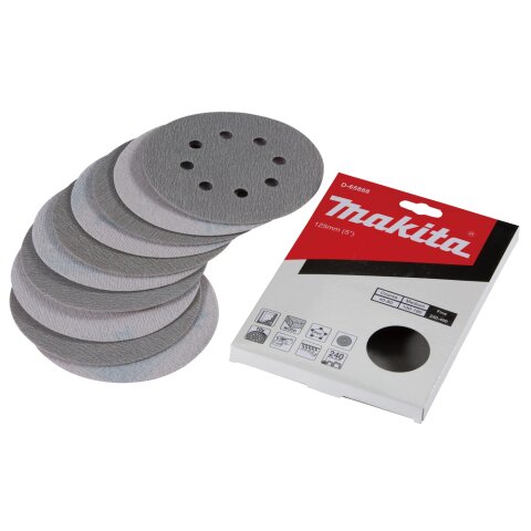 Makita D-65888 Schleifpapier Klett 125mm K240(10)