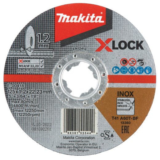 Makita E-00418 Trennscheibe 125x1,2mm INOX