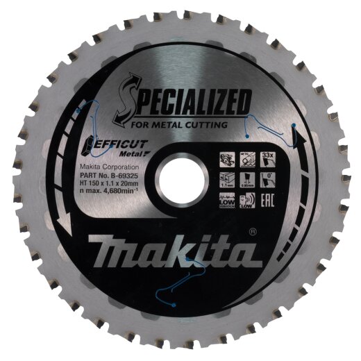 Makita B-69325 EFFICUT Sägeb. 150x20x33Z