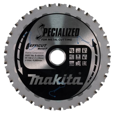 Makita B-69325 EFFICUT Sägeb. 150x20x33Z