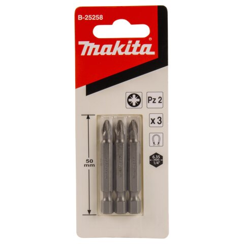 Makita B-25258 PZ Bit 2x50mm 3Stk EN