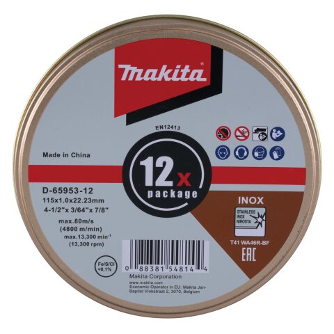 Makita D-65953-12 Trennscheibe 115x1,2mm INOX EN