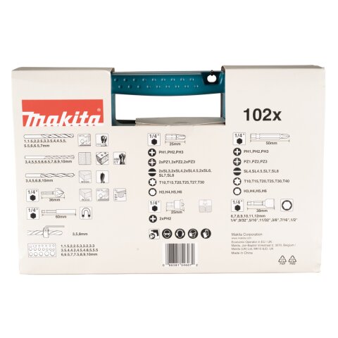 Makita B-68432 Bohrer-Bit-Set 102tlg