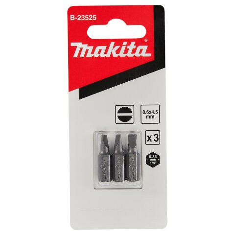 Makita B-23525 Langschlitz Bit 0.6x4.5x25