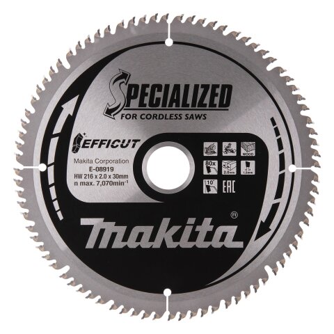 Makita E-08919 EFFICUT Sägeb.216x30x80Z