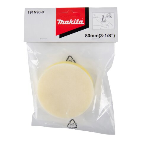 Makita 191N90-9 Polierpad Gelb 80mm