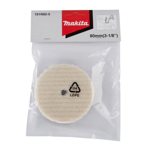 Makita 191N92-5 Woll-Polierpad 80mm EN