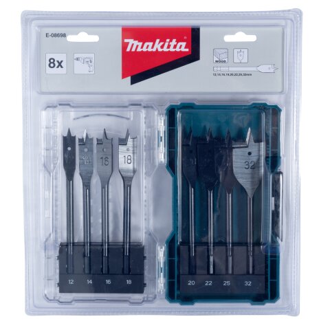 Makita E-08698 Flachfräsbohrer-Set 8tlg.