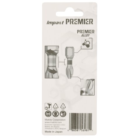 Makita E-03143 Torsion Bit PH2-25 2Stk schmal