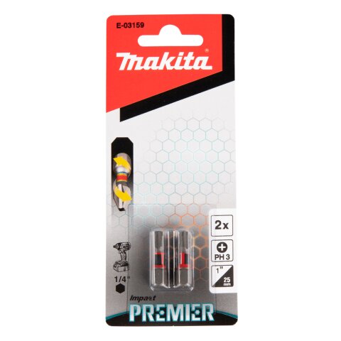 Makita E-03159 Torsion Bit PH3-25 2Stk EN