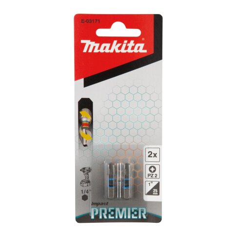 Makita E-03171 Torsion Bit PZ2-25 2Stk