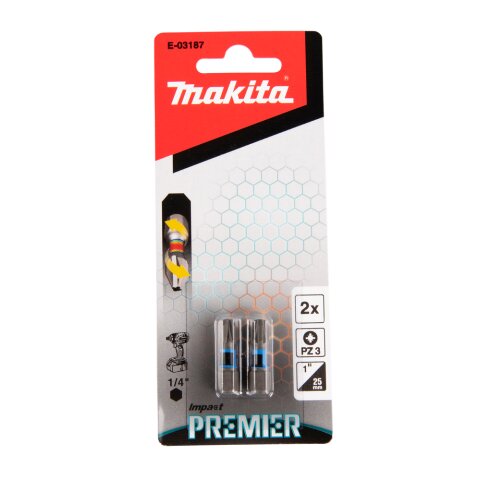 Makita E-03187 Torsion Bit PZ3-25 2Stk