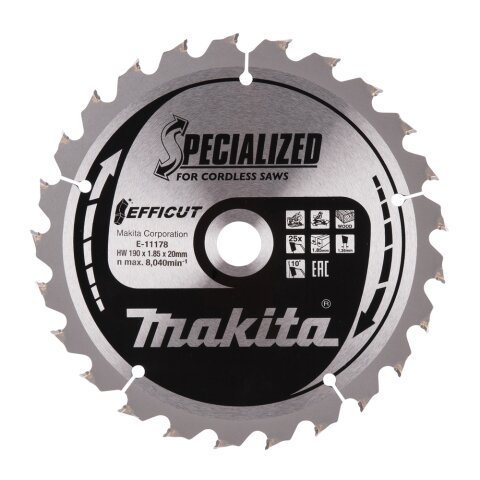 Makita E-11178 EFFICUT Sägeb.190x20x25Z