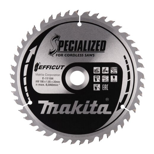 Makita E-11184 EFFICUT Sägeb.190x20x45Z