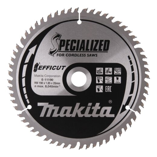 Makita E-11190 EFFICUT Sägeb.190x20x60Z