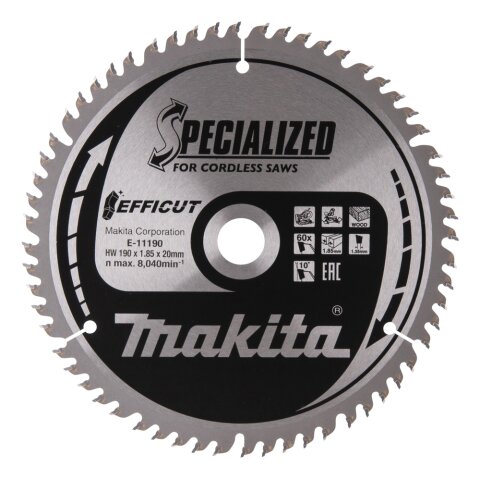 Makita E-11190 EFFICUT Sägeb.190x20x60Z