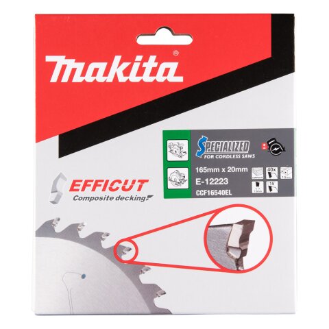 Makita E-12223 EFFICUT Sägeb.165x20x40Z EN