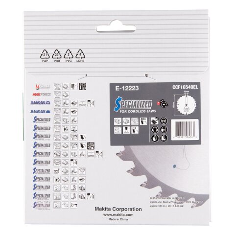 Makita E-12223 EFFICUT Sägeb.165x20x40Z EN