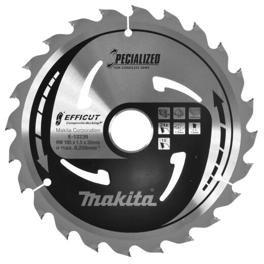 Makita E-12239 EFFICUT Sägeb.185x30x24Z EN