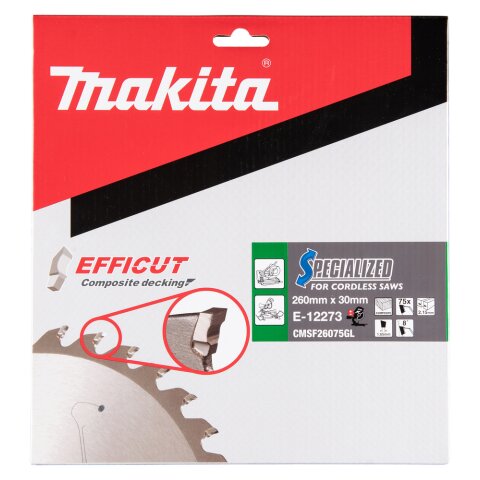Makita E-12273 EFFICUT Sägeb.260x30x75Z EN