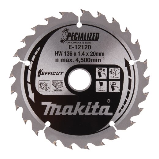 Makita E-12120 EFFICUT Sägeb.136x20x25Z EN
