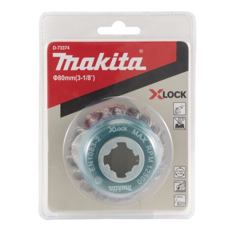 Makita D-73374 Topfb.80mm Metall X-Lock EN