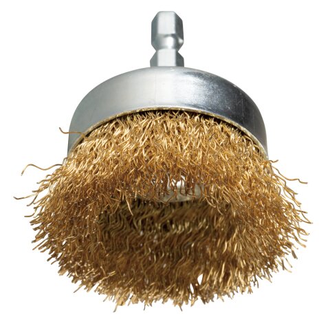 Makita D-73617 Topfbürste 50mm Messing 1/4" EN