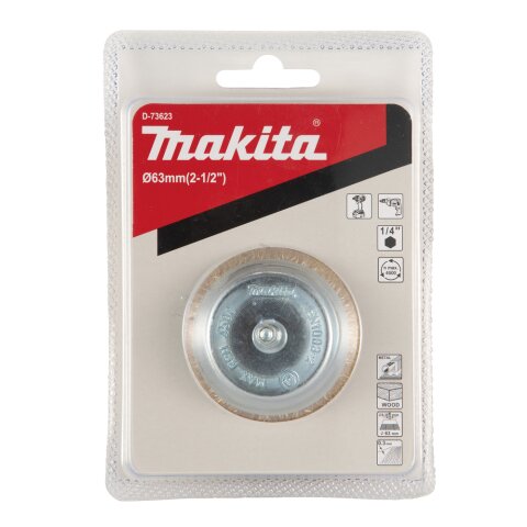 Makita D-73623 Topfbürste 63mm Messing 1/4"