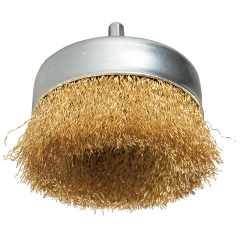 Makita D-73645 Topfb&uuml;rste 80mm Messing 1/4&quot; EN