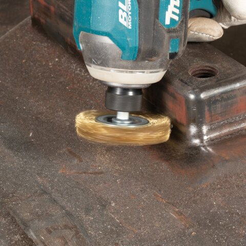 Makita D-73667 Rundbürste 50mm Messing 1/4"
